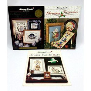3 Stoney Creek Collection counted cross stitch patterns Christmas Angel Stocking